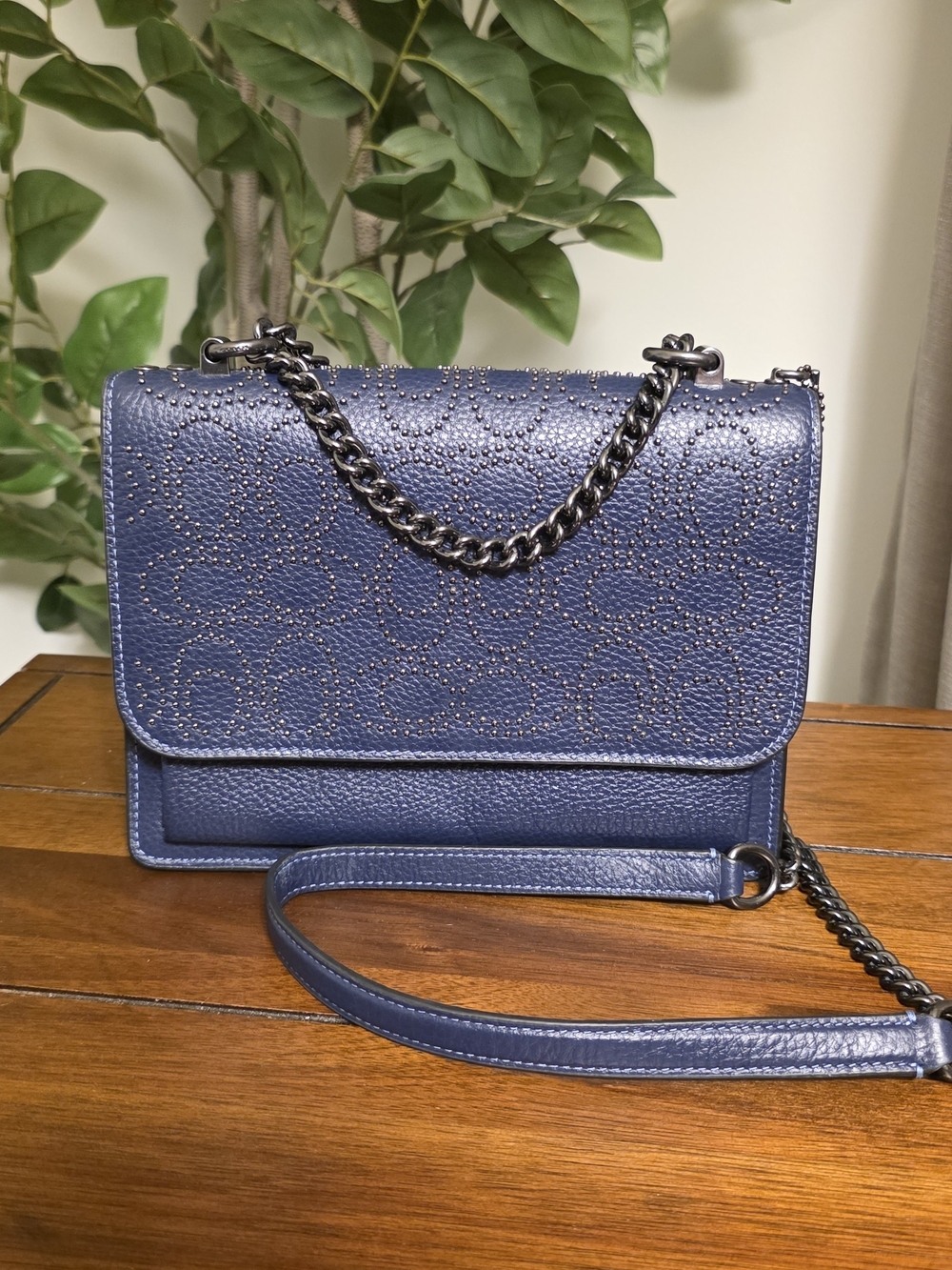 Coach Klare Navy Stud Crossbody or Shoulder Bag